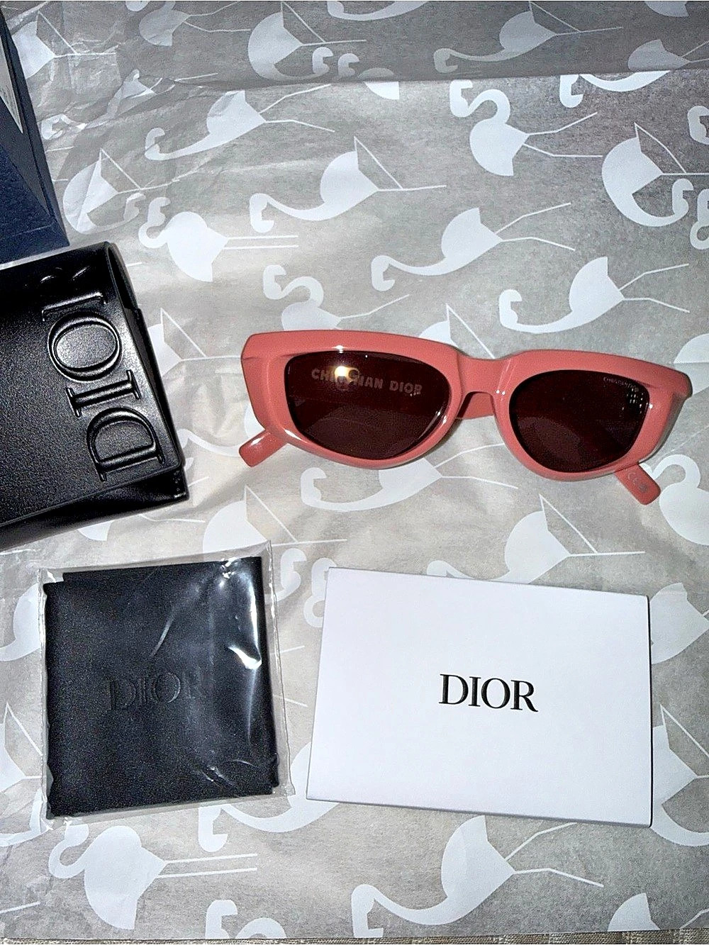 Christian Dior Diorsplit S1I Pink & Black Sunglasses New